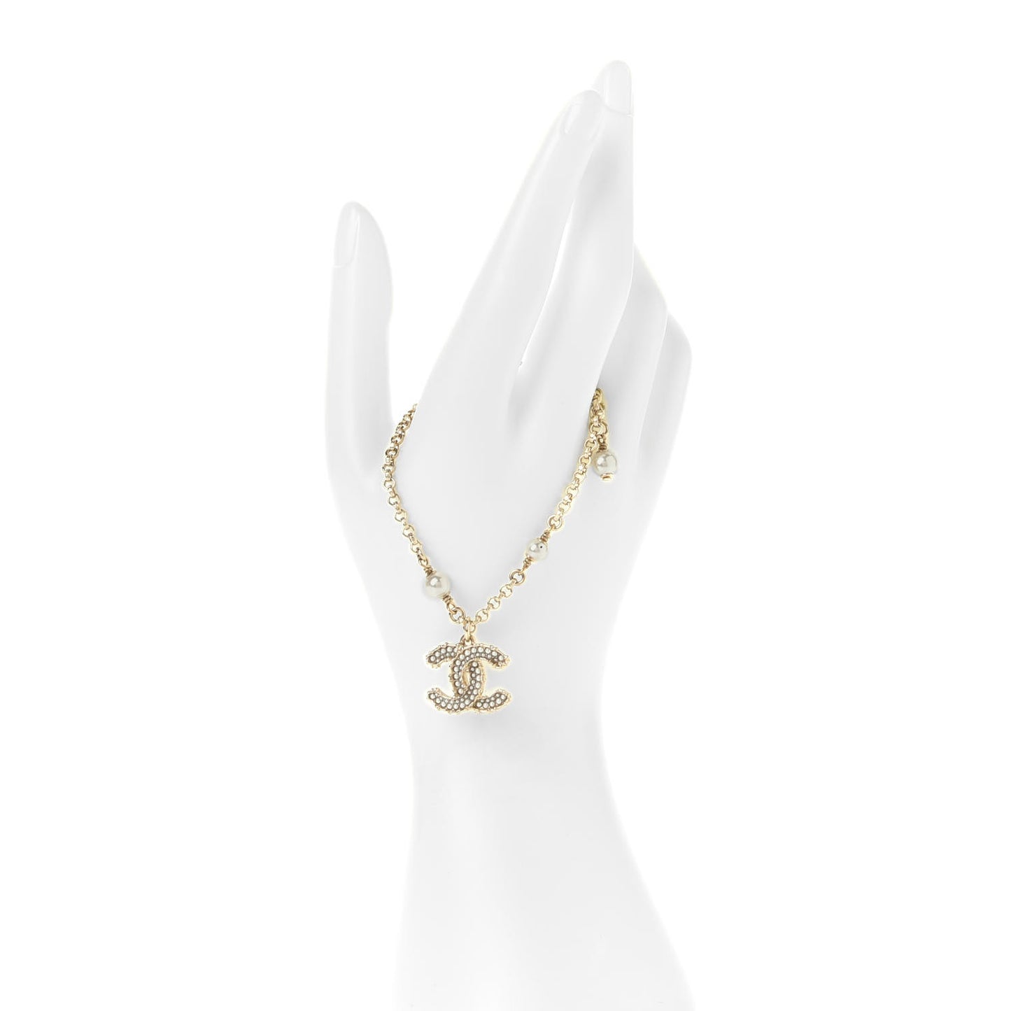 Pearl CC Bracelet Gold