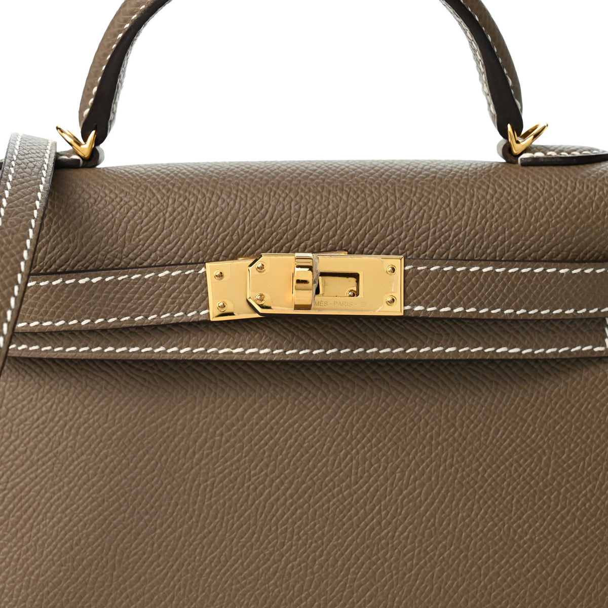 Hermes Epsom Mini Kelly Sellier 20 Etoupe 8 of 10