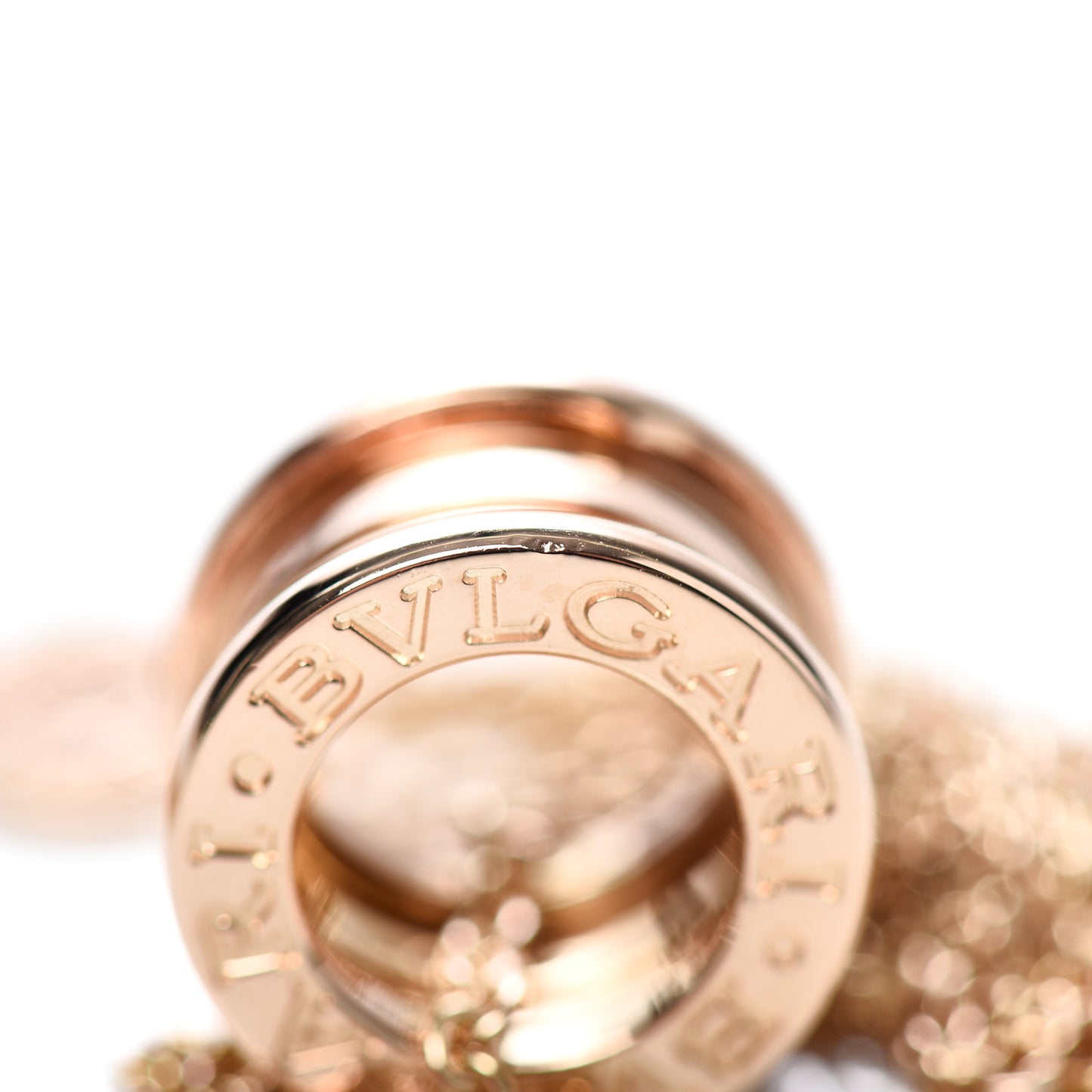 18K Rose Gold B.Zero1 Pendant Necklace