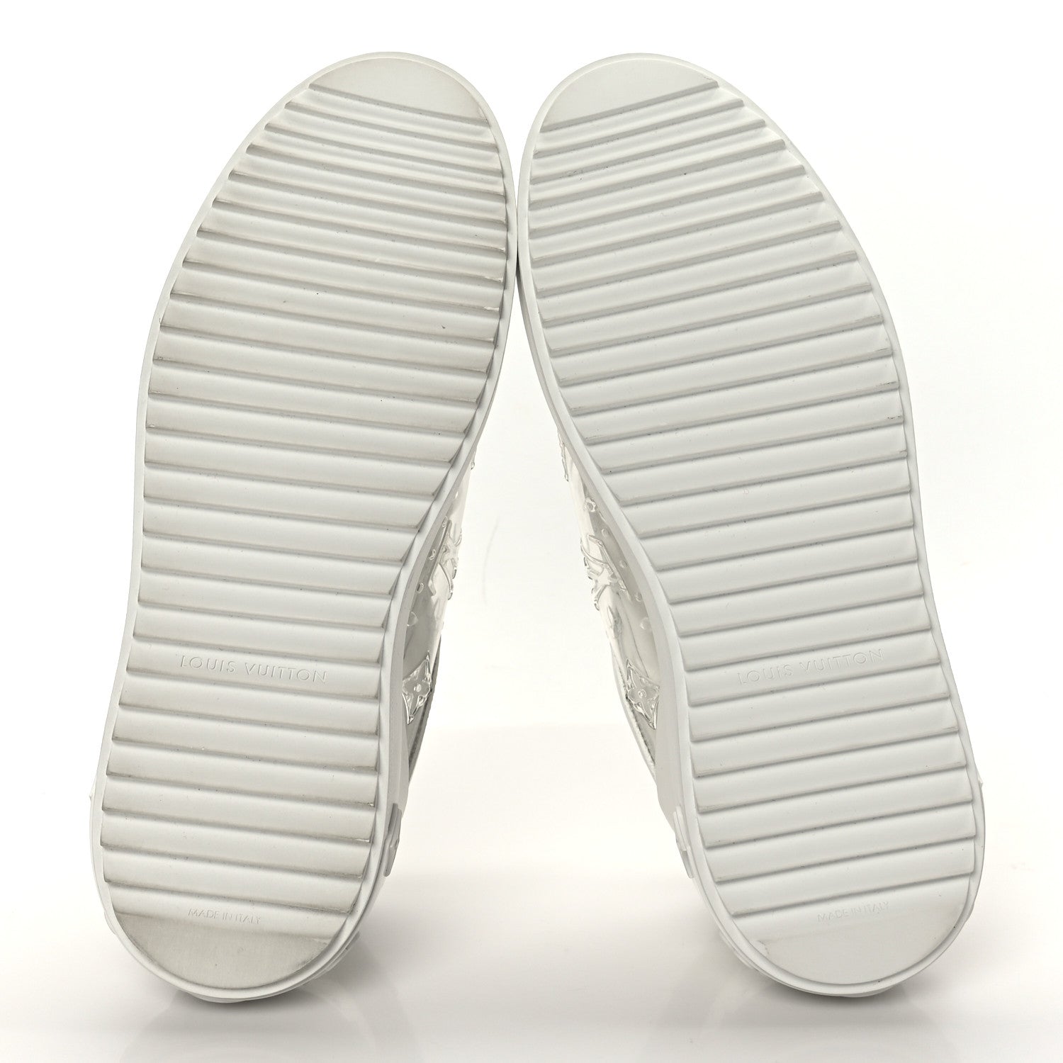 Louis Vuitton Monogram PVC Time Out Sneakers 38 Silver 6 of 8