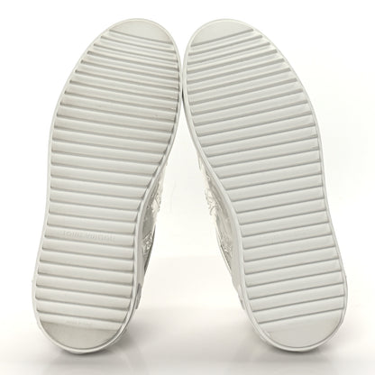 Louis Vuitton Monogram PVC Time Out Sneakers 38 Silver 6 of 8