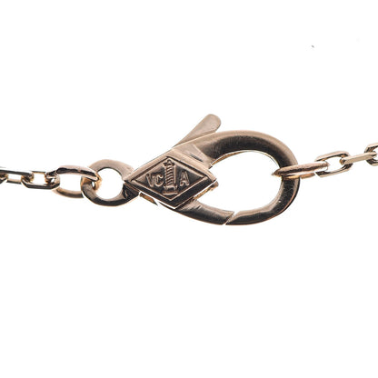 Van Cleef & Arpels 18K Yellow Gold Mother of Pearl Vintage Alhambra Pendant Necklace 8 of 9