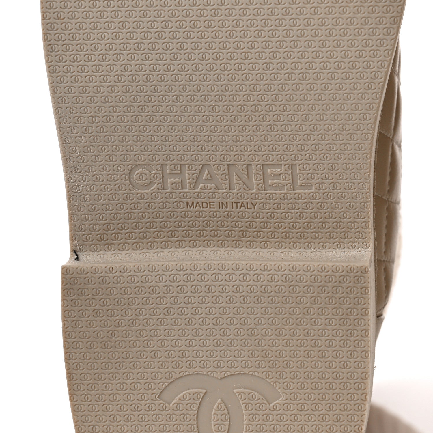 Chanel Suede Lambskin Calfskin Knit Womens Ankle Boots 39 Beige 6 of 6