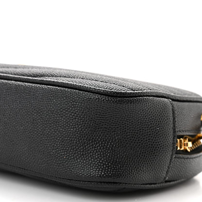 Saint Laurent Grain De Poudre Matelasse Monogram Mini Lou Camera Bag Black 10 of 11