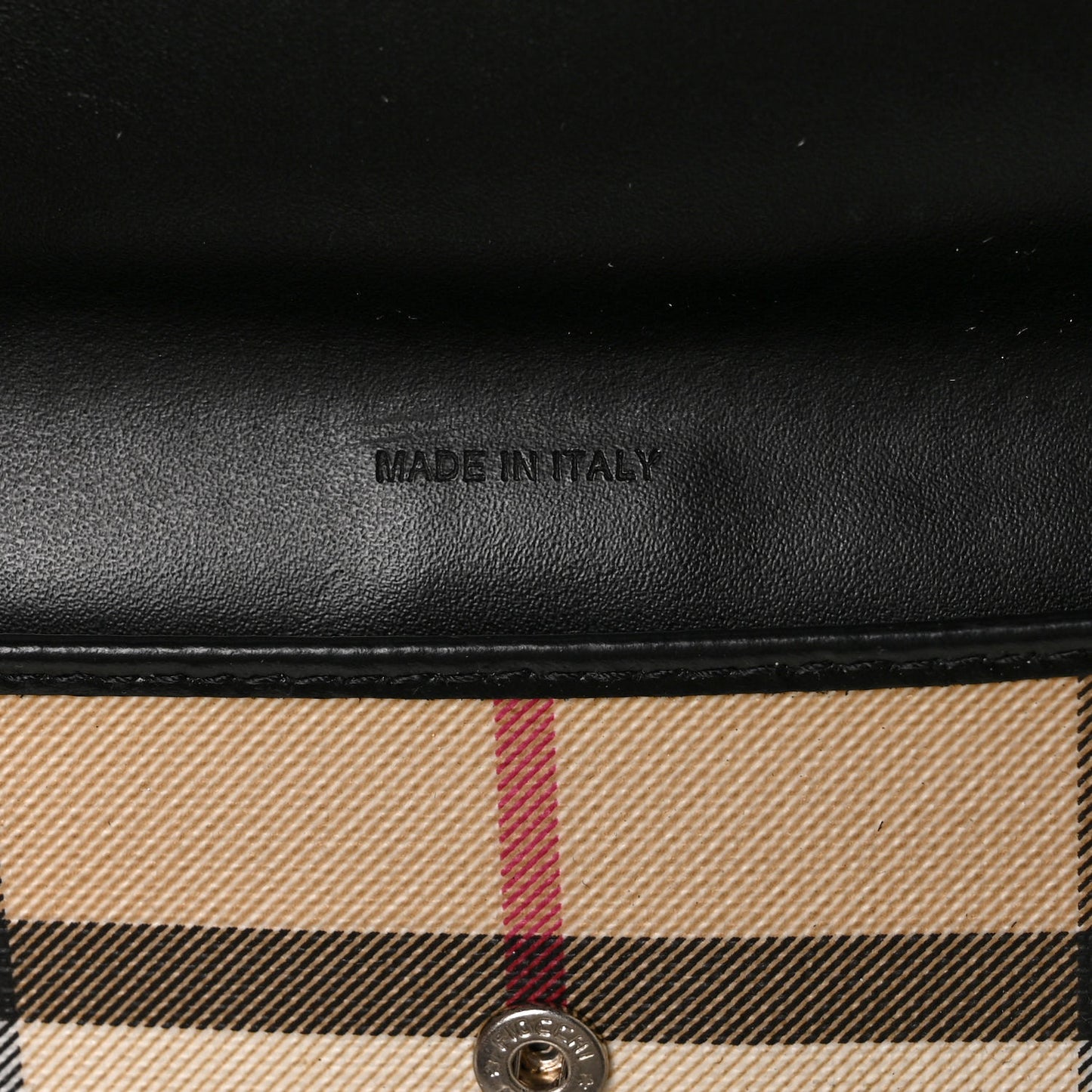 House Check Continental Wallet Black