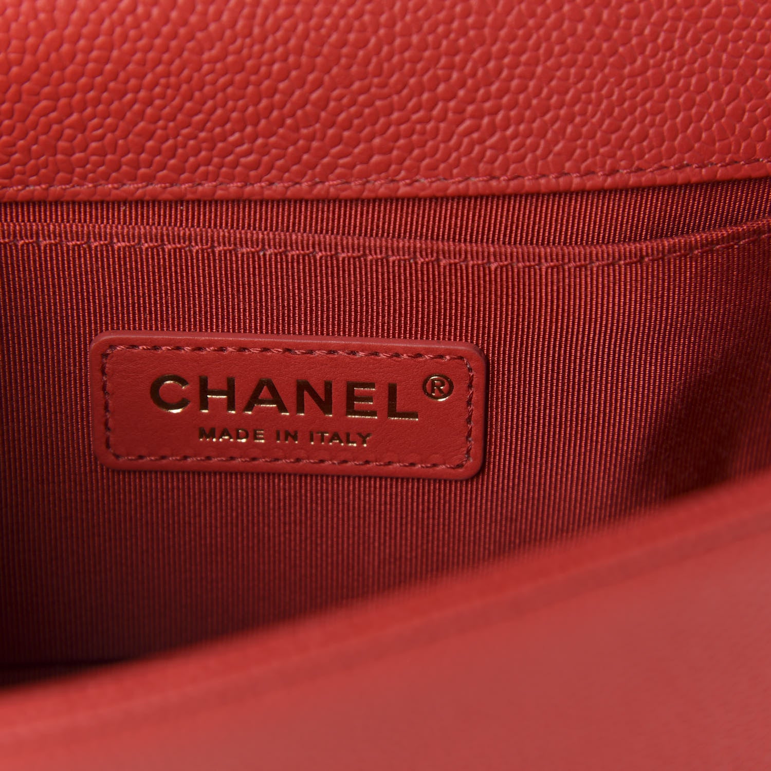 Chanel Caviar Quilted Small Boy Flap Red 8 of 11