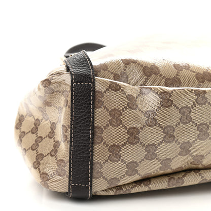 Gucci Crystal Monogram Medium Abbey Shoulder Bag Dark Brown 8 of 9