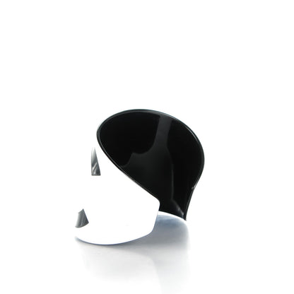 Chanel Resin CC Cuff White Black 3 of 4