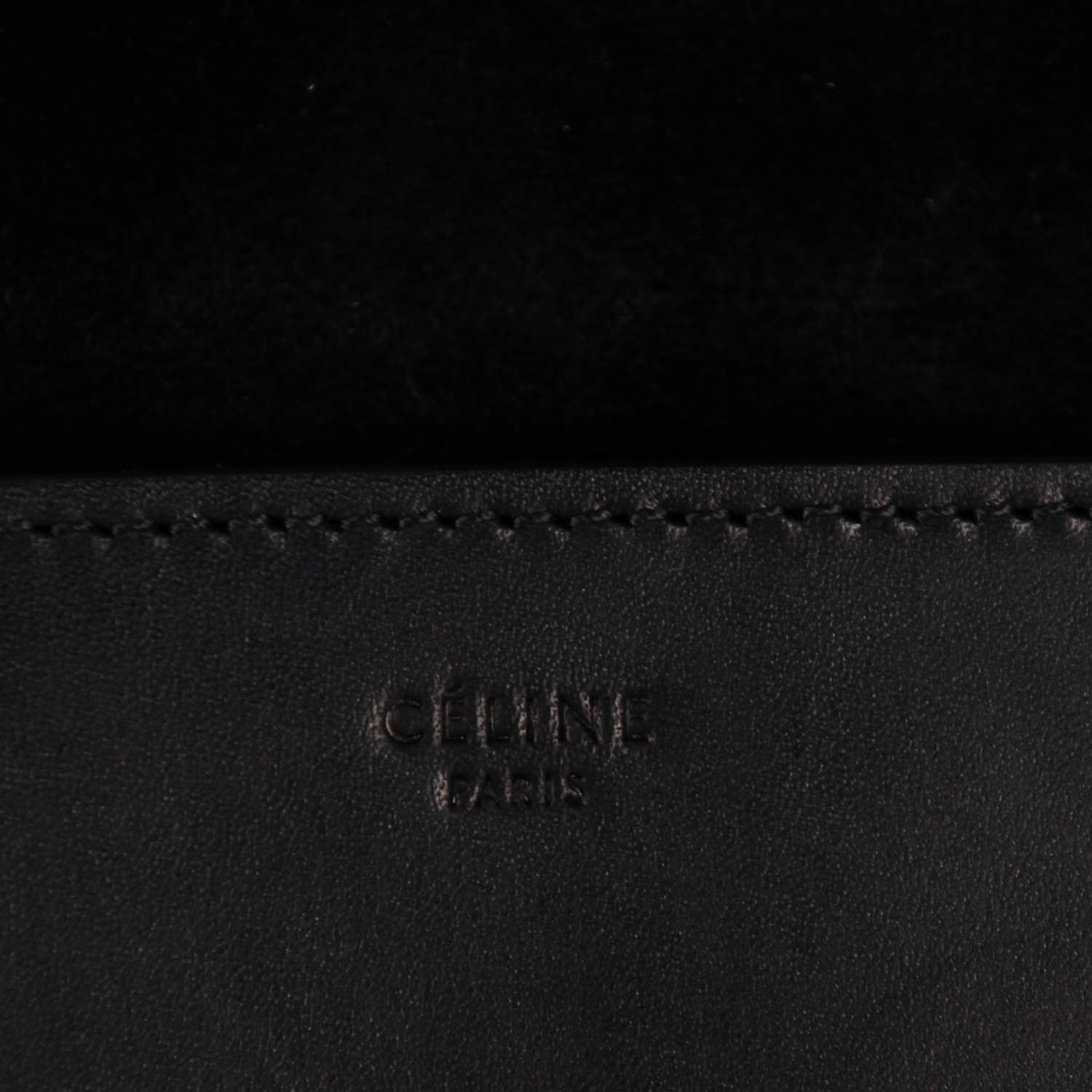 Celine Box Calfskin Medium Symmetrical Bag Black 6 of 8