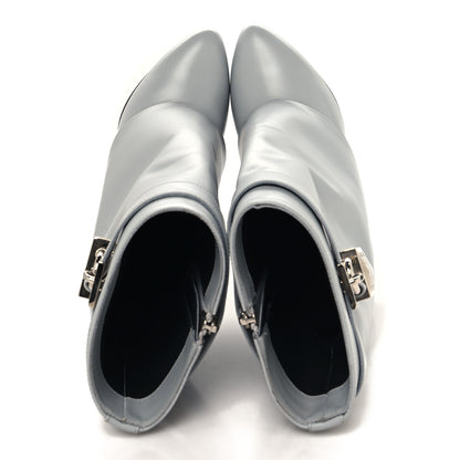 Givenchy Calfskin Shark Lock Ankle Boots 36 Light Grey 2 of 9