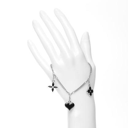 Louis Vuitton Sweet Monogram Charm Bracelet Silver Black 2 of 4