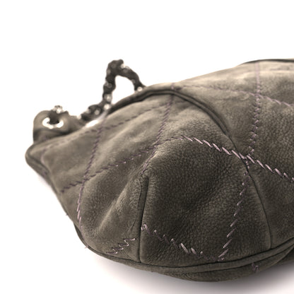 Chanel Suede Ultimate Stitch Hobo Grey 8 of 10