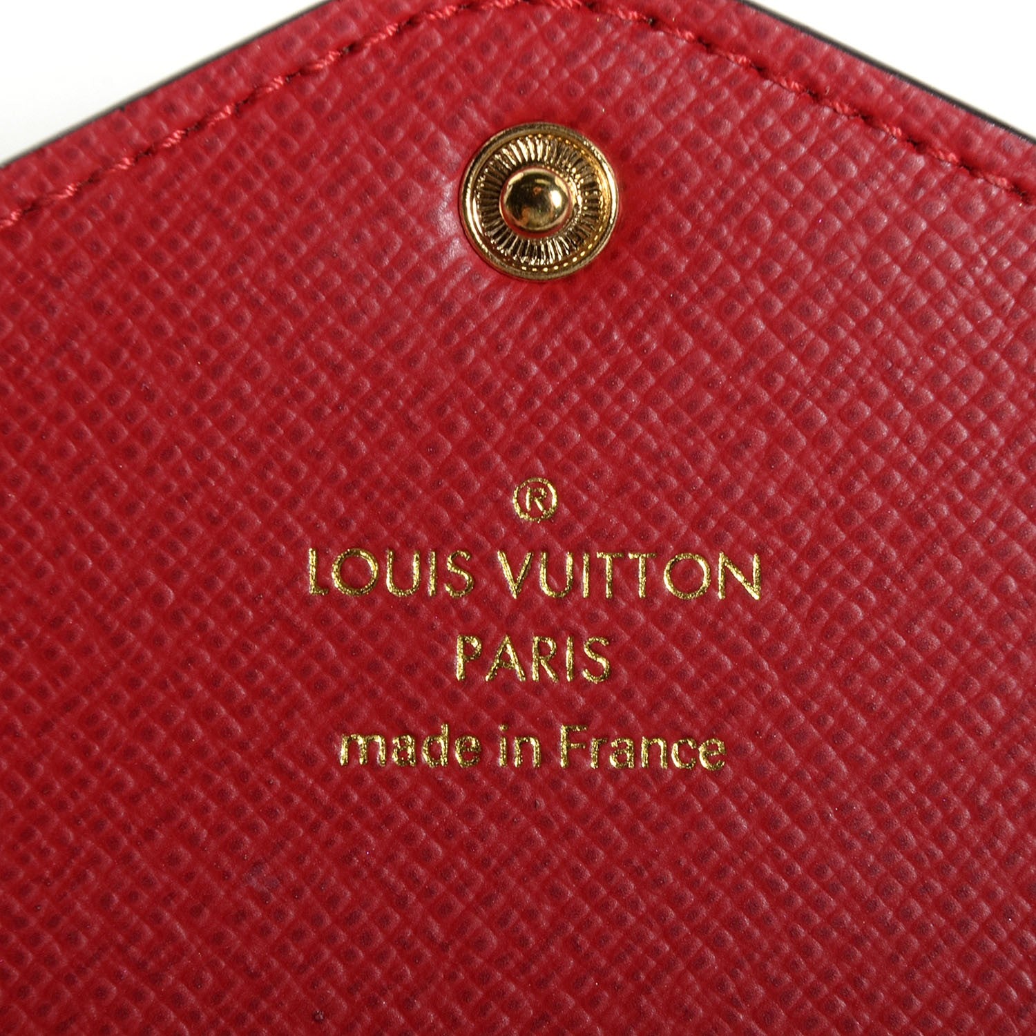 Louis Vuitton Damier Ebene Josephine Wallet Red 6 of 8