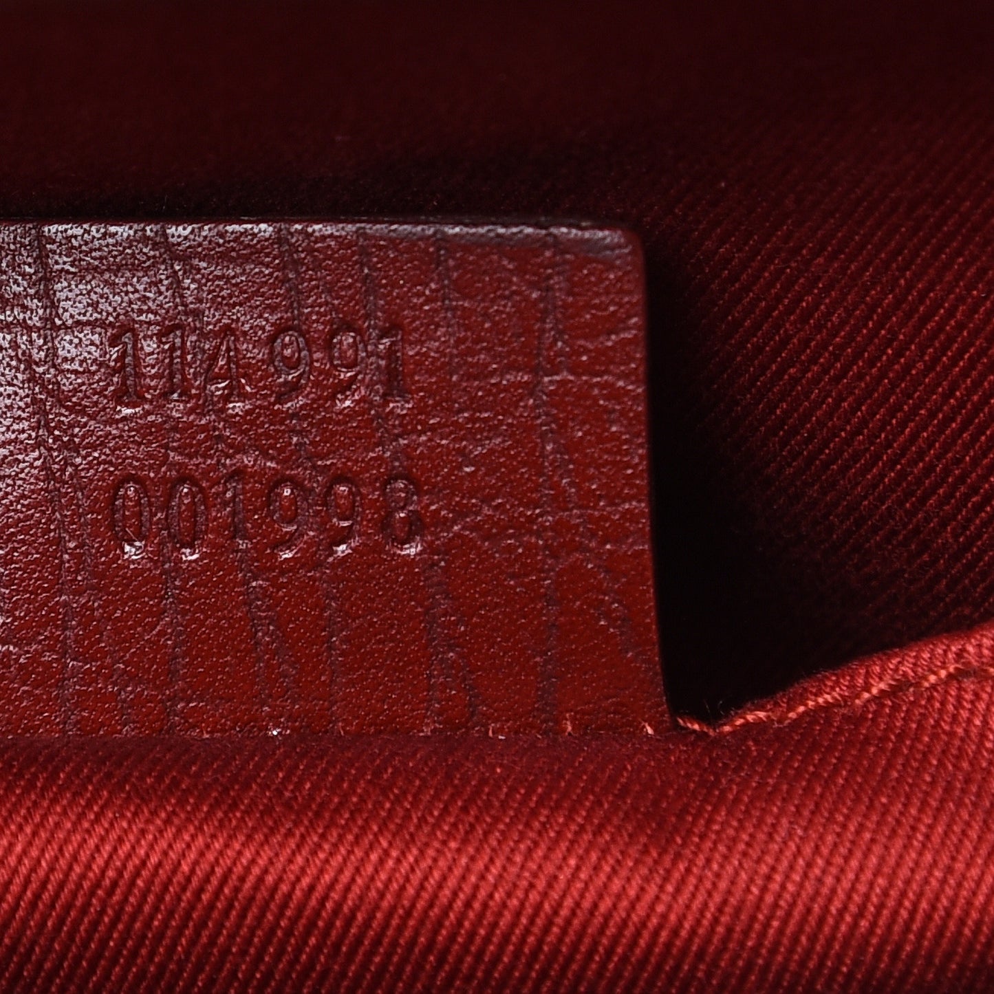 Monogram Small Bamboo Bullet Satchel Red