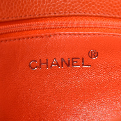 Chanel Caviar Quilted Shoulder Bag Orange 6 of 17