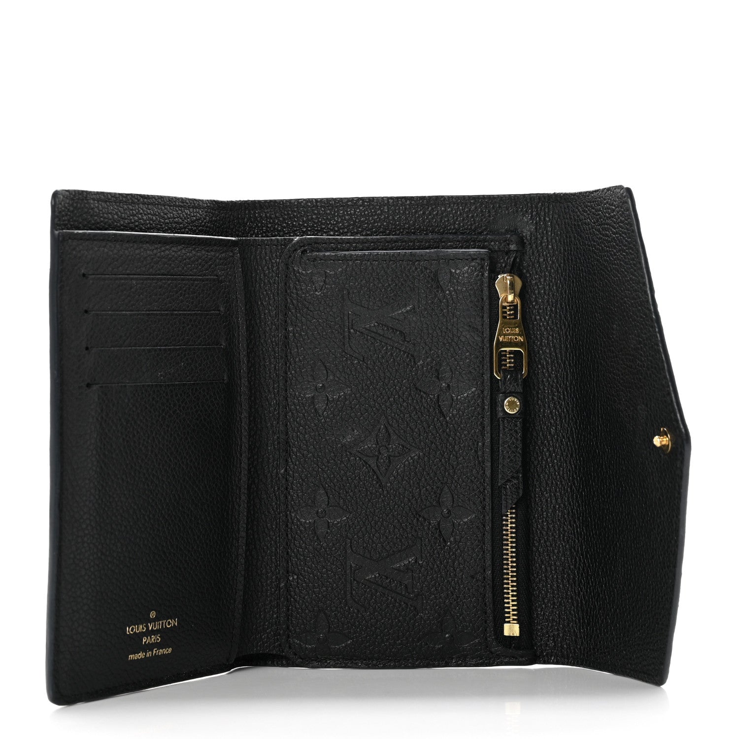 Louis Vuitton Empreinte Compact Curieuse Wallet Black 5 of 7