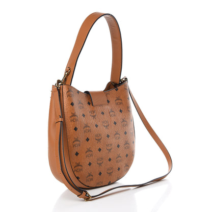 MCM Visetos Studded Medium Patricia Hobo Cognac 3 of 10