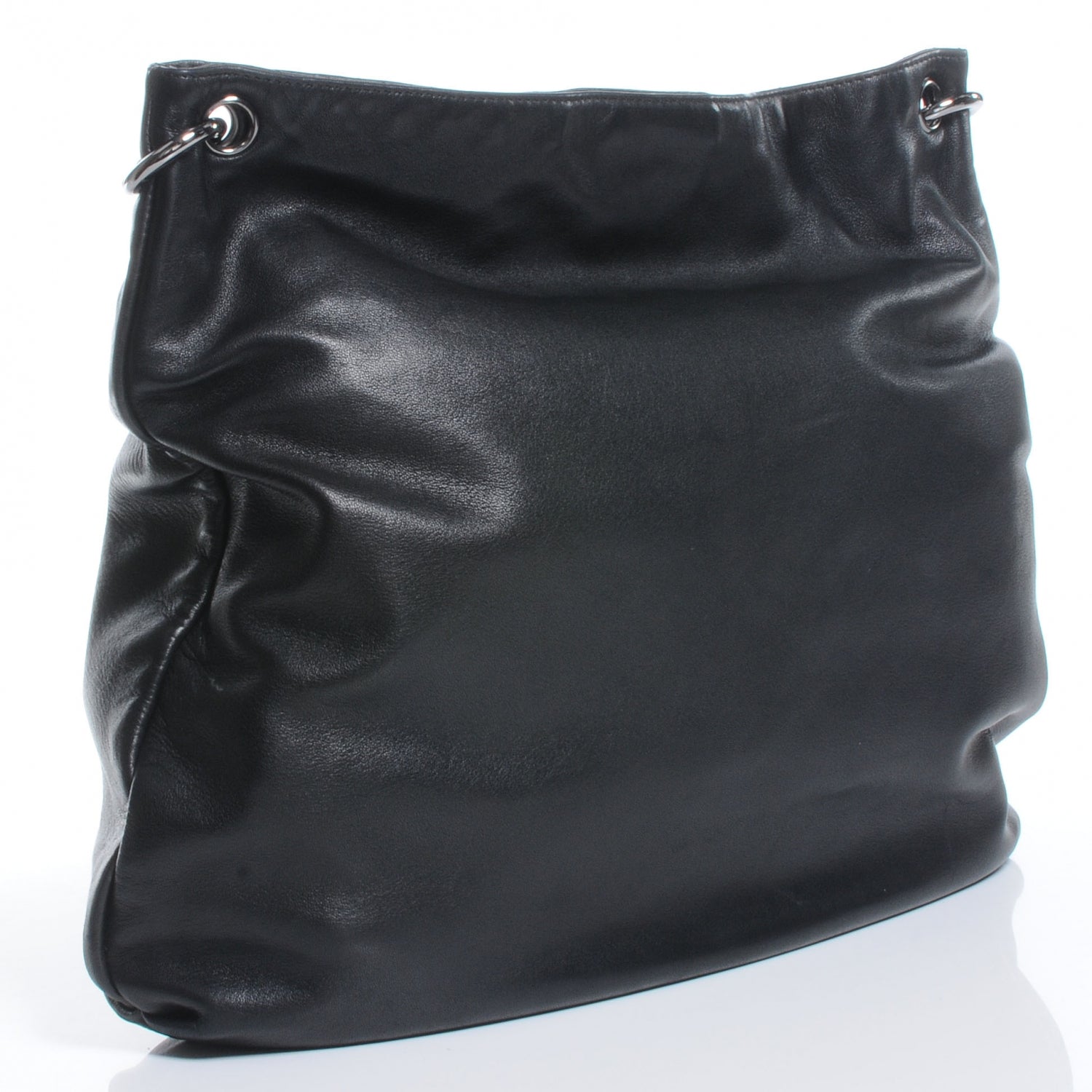 Chanel Lambskin Soft and Chain Large Hobo Black 3 of 7