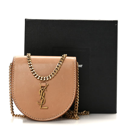 Saint Laurent Calfskin Monogram Baby Kaia Crossbody Bag Vintage Brown 10 of 10