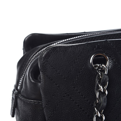 Chanel Calfskin Small Diamond Stitch Tote Black 8 of 10
