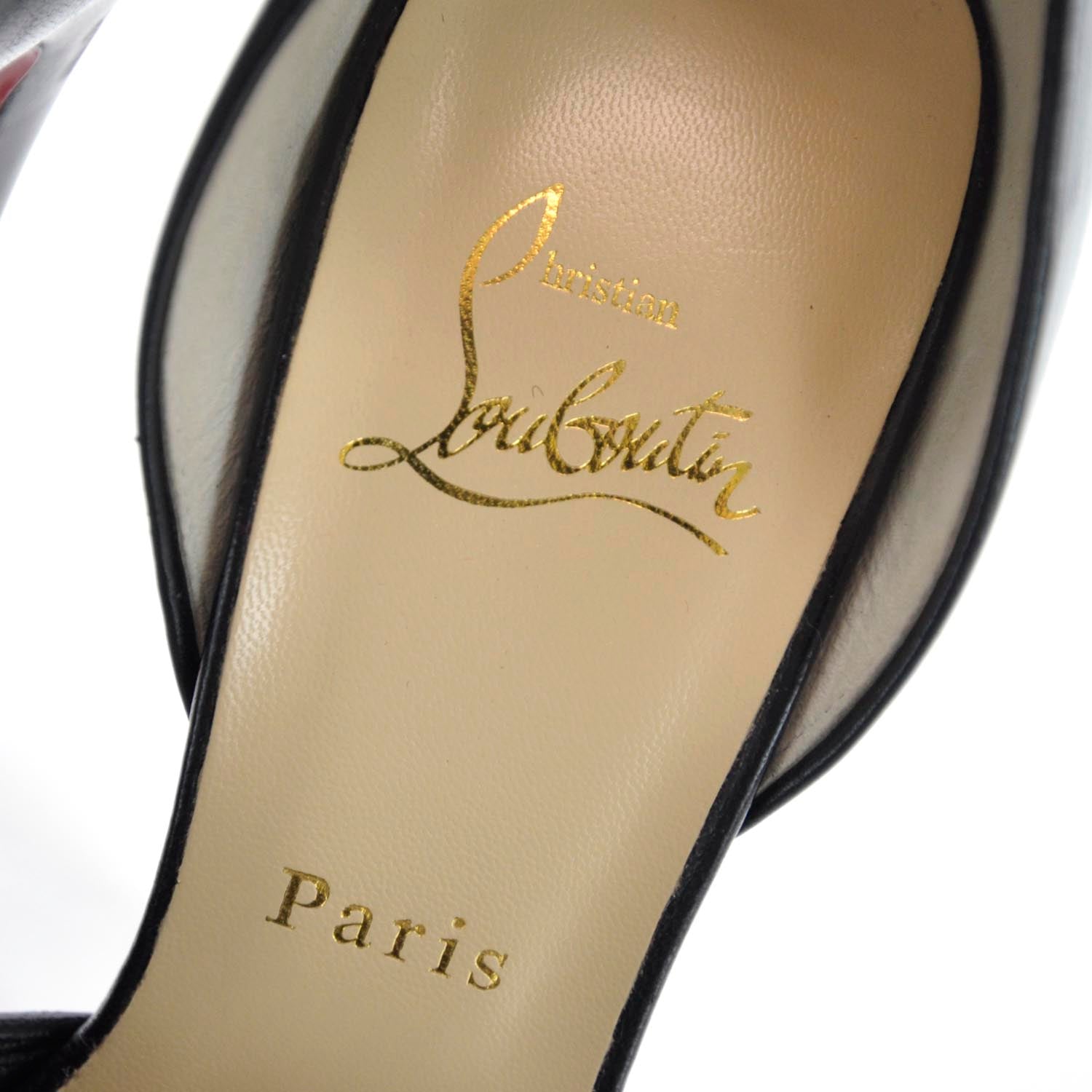 Christian Louboutin Nappa Leather Volpi 150 Pumps 38 Black 5 of 7