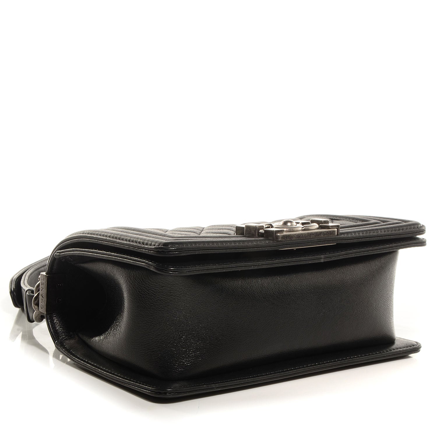 Chanel Metallic Calfskin Quilted Small Boy Flap Black 5 of 9