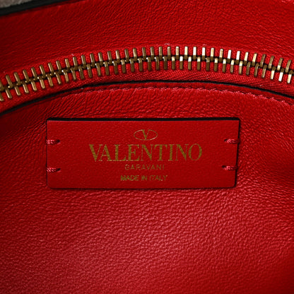 Valentino Garavani Pebbled Calfskin Small VRing Shoulder Bag Light Ivory 6 of 8