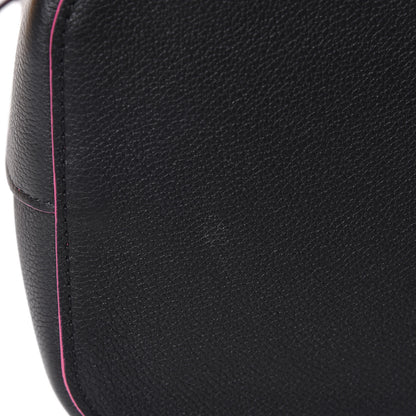 Louis Vuitton Calfskin Lockme Bucket Black 9 of 11