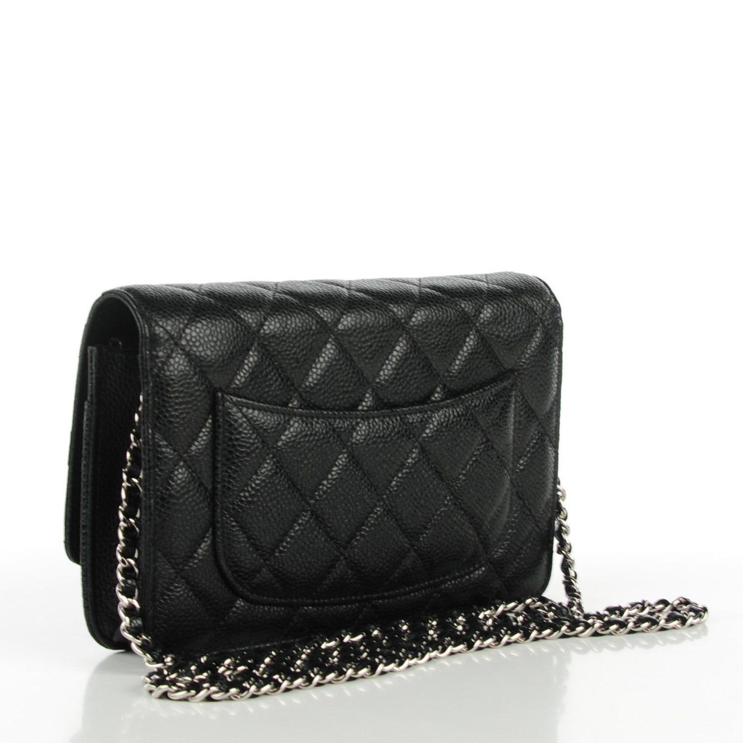 Chanel Caviar Quilted Wallet On Chain WOC Black 3 of 8