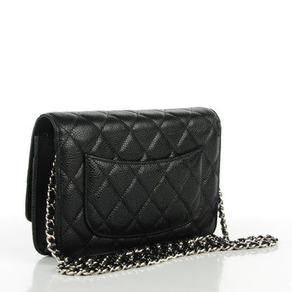 Chanel Caviar Quilted Wallet On Chain WOC Black 3 of 8