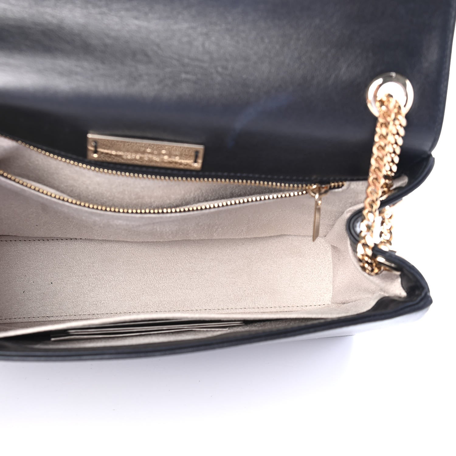 Jimmy Choo Calfskin Alba Shoulder Bag Black 5 of 10