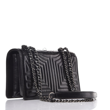 Chanel Glazed Calfskin Quilted Small Korean Garden Flap Black 3 of 9