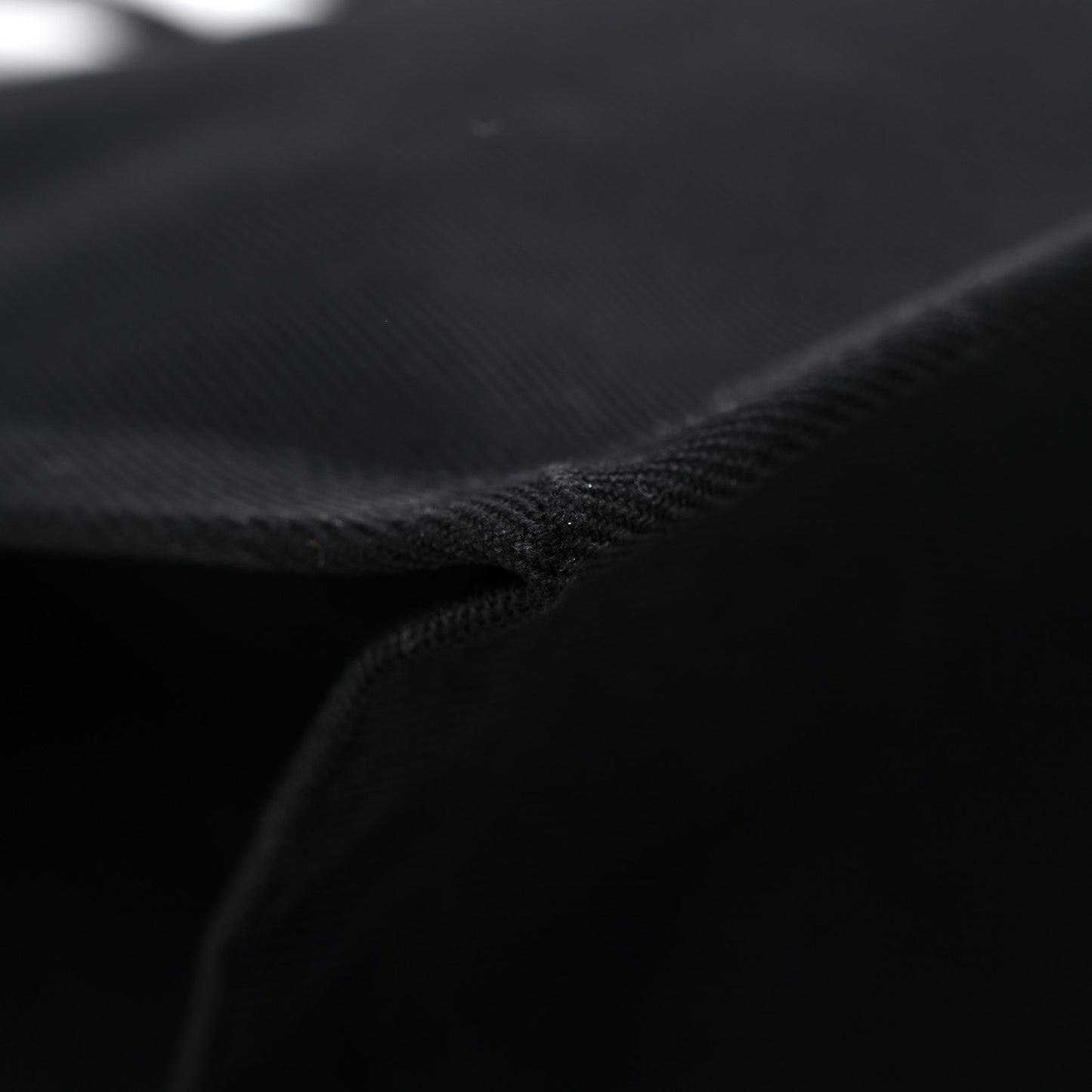 Linen Calfskin Rive Gauche Tote Black