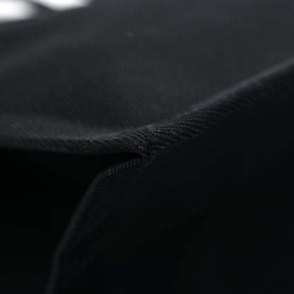 Saint Laurent Linen Calfskin Rive Gauche Tote Black 9 of 11