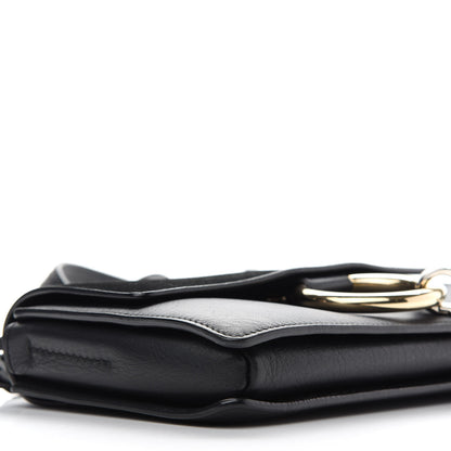 Chloe Suede Calfskin Small Faye Shoulder Bag Black 7 of 12