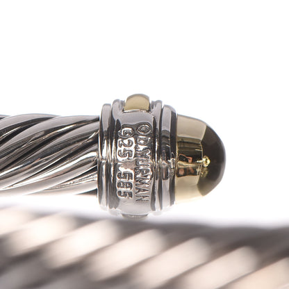 David Yurman Sterling Silver 14K Yellow Gold 7mm Cable Classics Bracelet 5 of 5