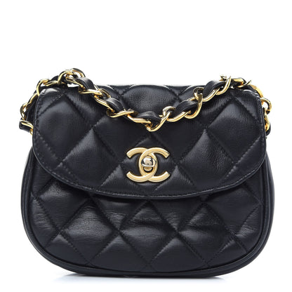 Chanel Lambskin Quilted Extra Mini Flap Black 1 of 8