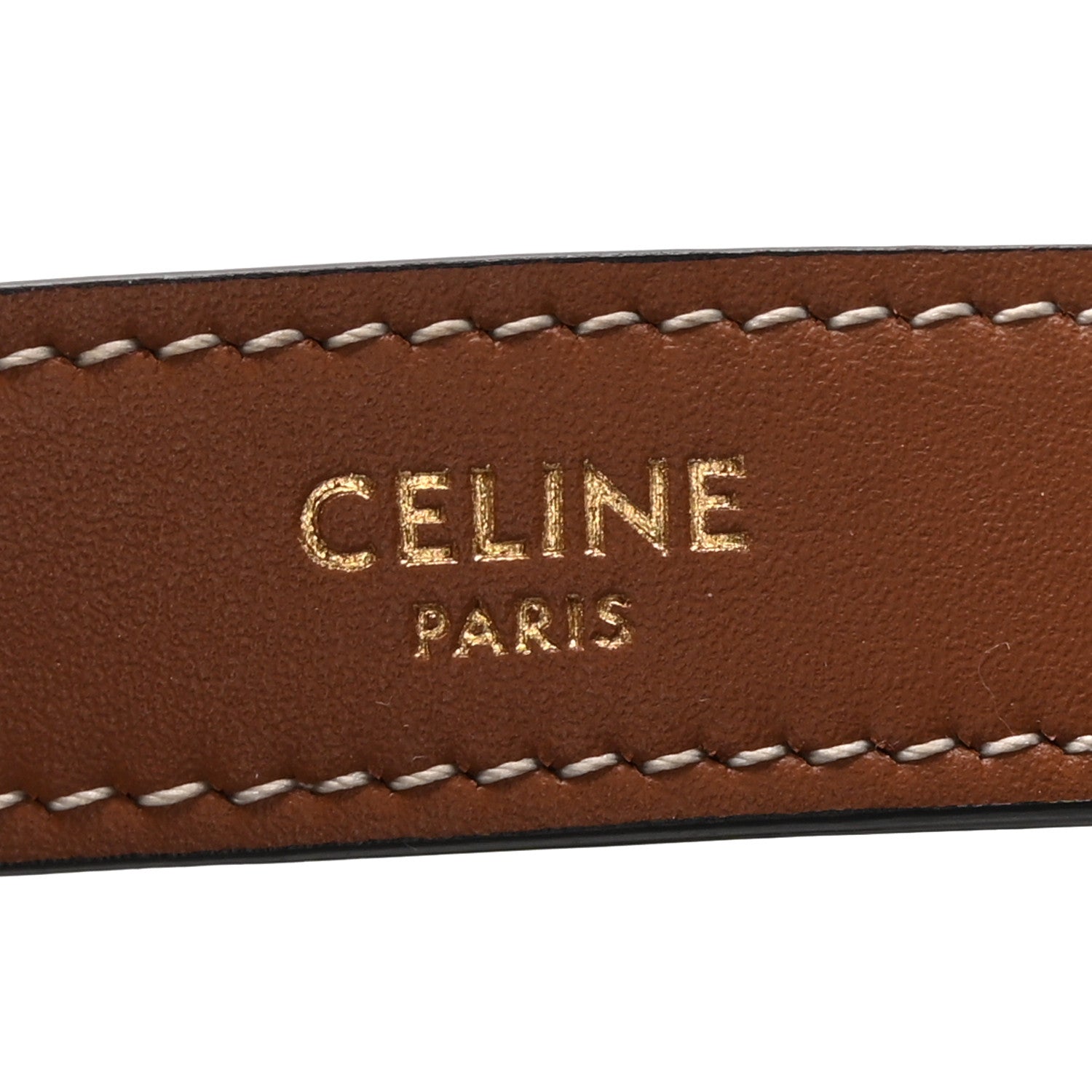 Celine Triomphe Canvas Calfskin Ava Shoulder Bag Tan 6 of 10