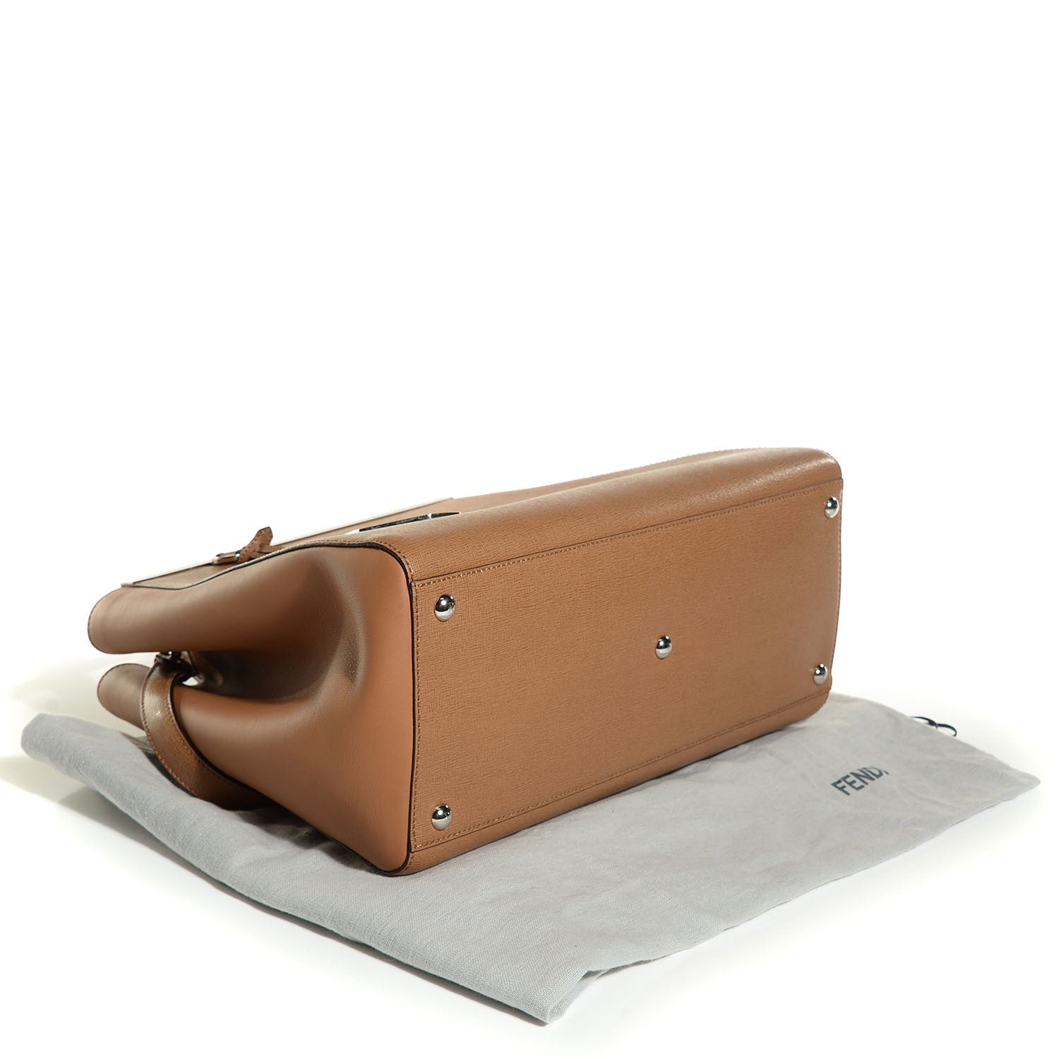 Fendi Vitello Elite Regular 2Jours Tote Orzo 4 of 9