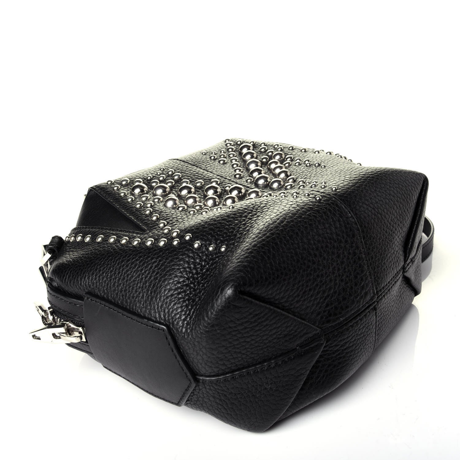 Alexander Wang Pebbled Calfskin Studded Small Emile Black 4 of 8