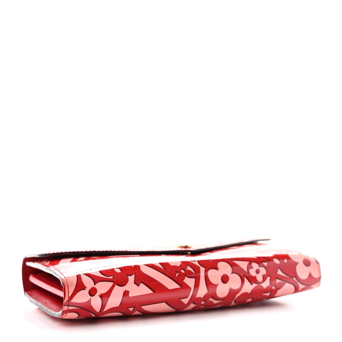 Patent Sweet Monogram Sarah Wallet Pomme D'Amour