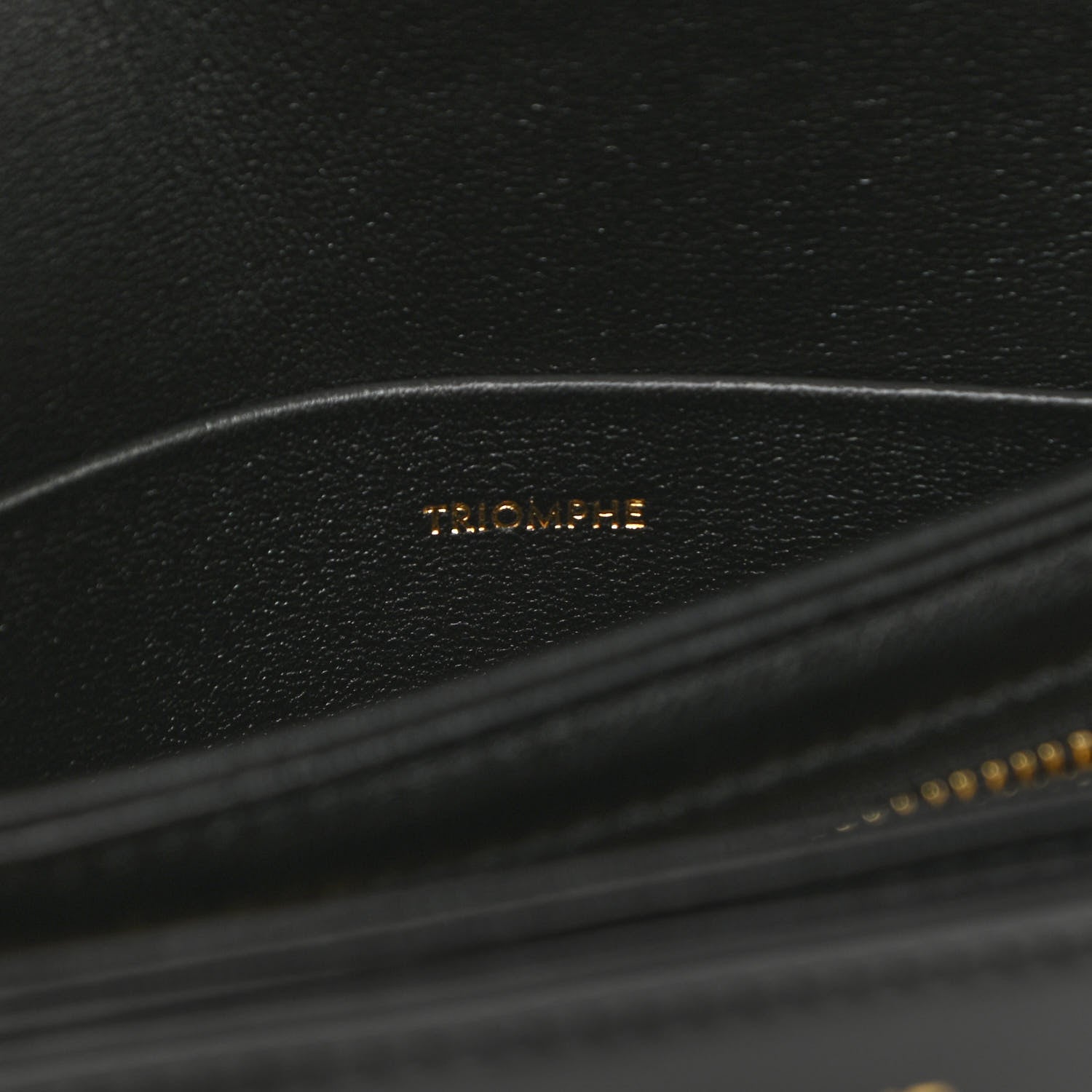 Celine Shiny Calfskin Small Triomphe Black 7 of 10