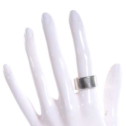 Hermes Sterling Silver Eclipse Ruban Ring GM 53 6 2 of 6