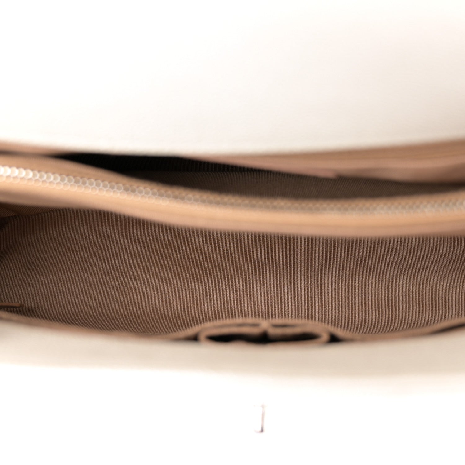 Chanel Iridescent Caviar Chevron Quilted Small Coco Handle Flap White 5 of 12