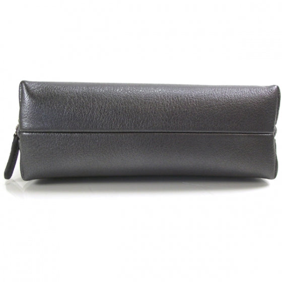Leather Camellia Cosmetic Case