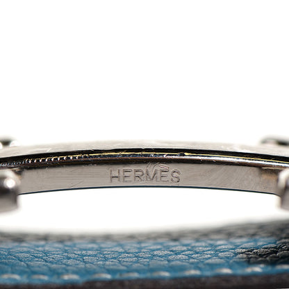Hermes Box Togo 32mm Brushed H Belt 90 Blue Jean Noir 6 of 6