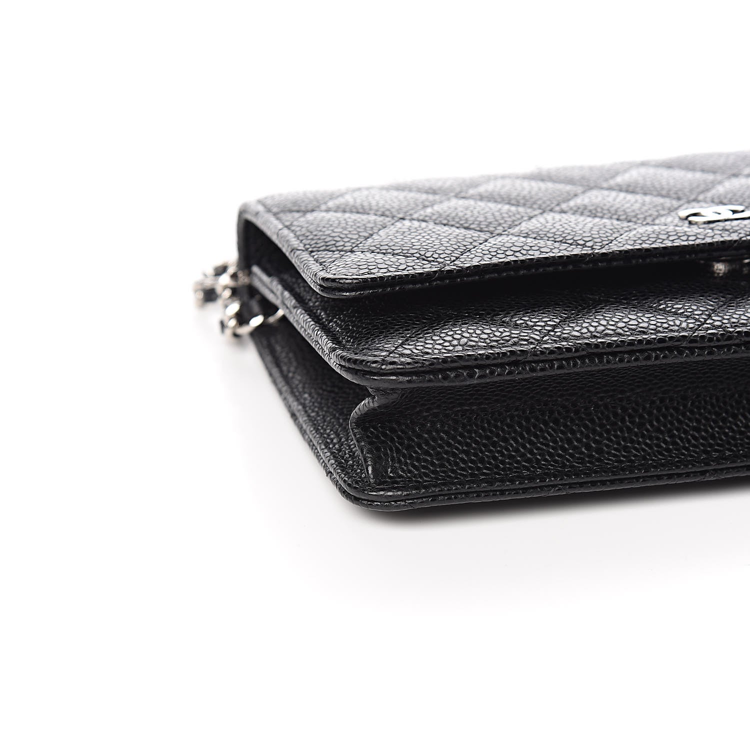 Chanel Caviar Quilted Wallet On Chain WOC Black 9 of 12