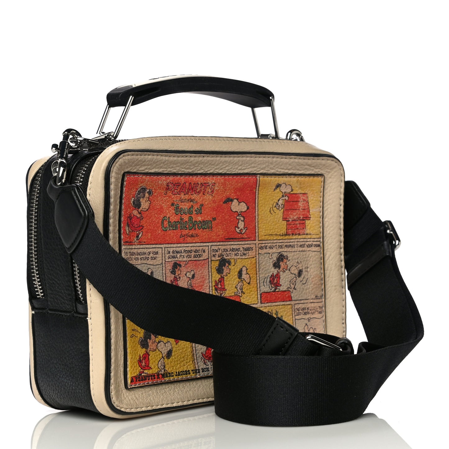 X Peanuts Calfskin The Box Crossbody Multicolor