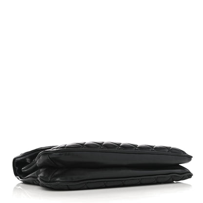 Chanel Lambskin Quilted Large Pagode Piping Flap Black 3 of 17