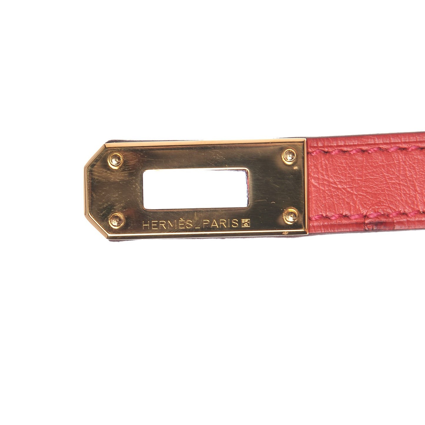 Ostrich Kelly Longue Wallet Bougainvillea